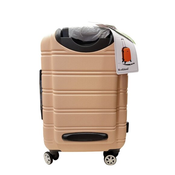 Rockland Melbourne Hardside Expandable Spinner Wheel Luggage, Champagne, Carry-o - Picture 3 of 7